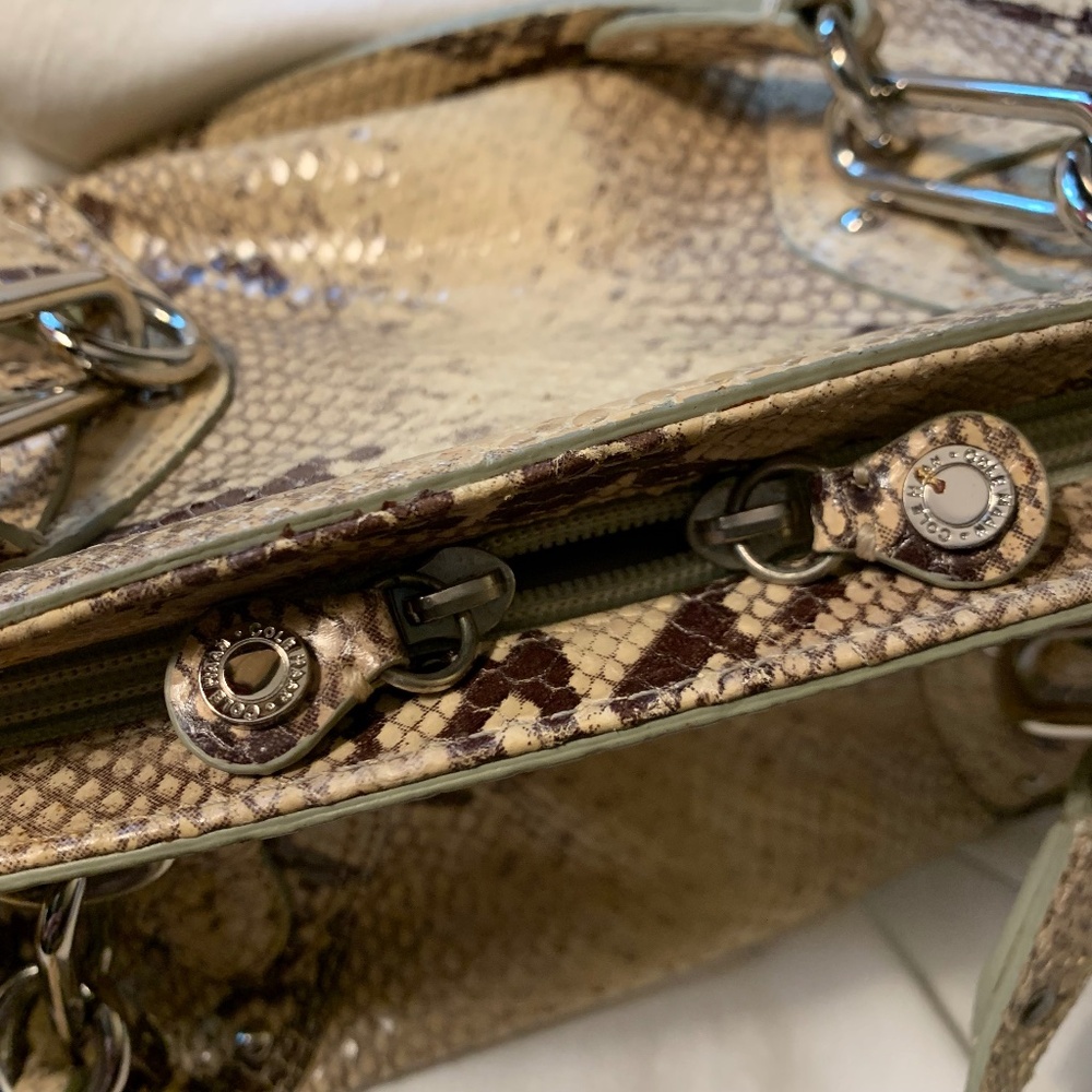 Cole Haan 'Trinity' Leather Python Print Handbag - image 6